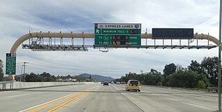 <span class="mw-page-title-main">High-occupancy toll lane</span> Traffic lane or roadway on which high-occupancy vehicles are exempt from tolls