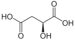 Structuurformule van L-appelzuur