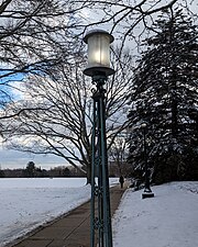 Bronze Lantern at Connecticut College.
