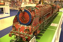 A model steam locomotive built with Meccano Meccano locomotive.jpg