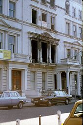 Thatcher's decisive response to the Iranian Embassy siege (aftermath pictured) won her widespread praise during a difficult period for the British economy. Zz embassy.jpg