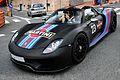 The 918 Spyder prototype (black) in Monaco