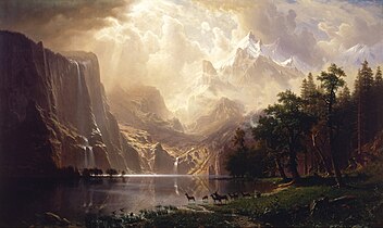 "Among the Sierra Nevada" by Albert Bierstadt, 1868