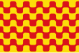 Flag of Tarragona, Spain (vair ancien)