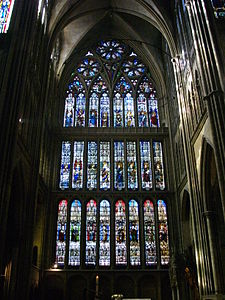 The north transept windows by Theobald of Lixheim