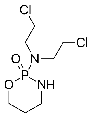 <span class="mw-page-title-main">Cyclophosphamide</span> Medication used as chemotherapy and to suppress the immune system