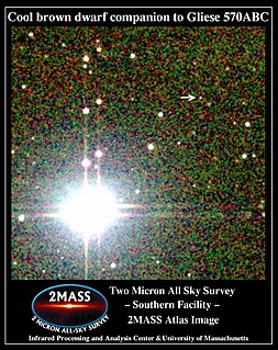 <span class="mw-page-title-main">Gliese 570</span> Quarternary star system in the constellation Libra