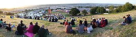 Uitzicht over het festivalterrein in 2009