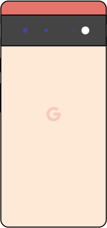 Google Pixel 6 back (Kinda Coral).svg