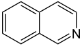 de: Struktur von Isochinolin; en: Structure of isoquinoline