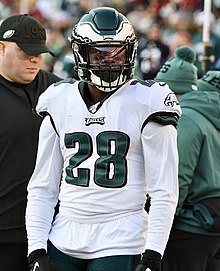 Ajayi with the Philadelphia Eagles in 2019 Jay Ajayi 2019.jpg