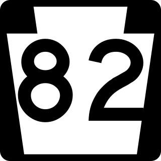 <span class="mw-page-title-main">Pennsylvania Route 82</span> State highway in Chester County, Pennsylvania, United States