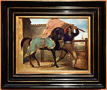 Théodore géricault, corsa libera di cavalli, 1817 ca.jpg