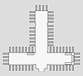 三兄弟の地下墓の概略図