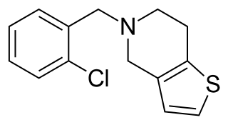 <span class="mw-page-title-main">Ticlopidine</span> Chemical compound