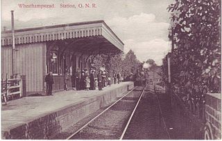 <span class="mw-page-title-main">Wheathampstead railway station</span> Former railway station in England