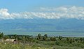 South shore of Lake Enriquillo, looking northward to the Sierra de Neiba