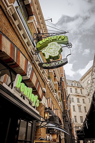 <span class="mw-page-title-main">Bentley's Oyster Bar and Grill</span> Restaurant in London, England