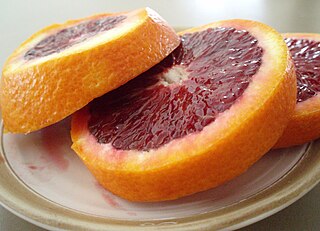 <span class="mw-page-title-main">Blood orange</span> Variety of orange with dark red flesh