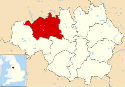 Bolton shown within Greater Manchester