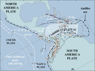 <span class="mw-page-title-main">Caribbean large igneous province</span> Accumulation of igneous rocks