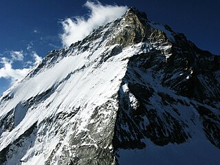 Dent Blanche Mountain in the Pennine Alps in Valais Canton, Switzerland