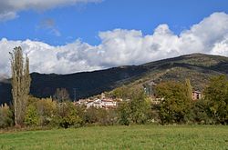 Pallars region landscape of La Pobleta de Bellveí in Filià, La Torre de Cabdella.