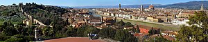 Panoramic view of Florence from Piazzale Michelangelo