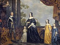 Group portait of Frederick Henry, Prince of Orange (1584-1647), Amalia of Solms-Braunfels (1602-1675) and their three youngest daughters label QS:Len,"Group portait of Frederick Henry, Prince of Orange (1584-1647), Amalia of Solms-Braunfels (1602-1675) and their three youngest daughters" label QS:Lpl,"Portret grupowy Fryderyka Henryka księcia Oranii, Amalii Solms-Braunfels i ich trzech młodszych córek" label QS:Lnl,"Groepsportret van Frederik Hendrik van Oranje-Nassau (1584-1647), Amalia van Solms (1602-1675) en hun drie jongste dochters" circa 1647 date QS:P,+1647-00-00T00:00:00Z/9,P1480,Q5727902 . oil on canvas medium QS:P186,Q296955;P186,Q12321255,P518,Q861259 . 263.5 × 374.5 cm. Amsterdam, Rijksmuseum Amsterdam.