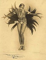 Josephine Baker in verenpak in La Revue des Revues (1927), Lucien Waléry