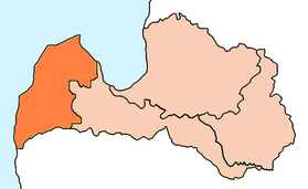 Location of Diocese of Liepāja in Latvia