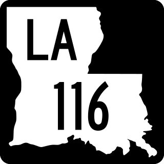 <span class="mw-page-title-main">Louisiana Highway 116</span> State highway in Louisiana, United States