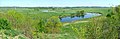 Narew River, in the background panorama of Łomża City