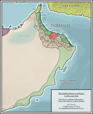 <span class="mw-page-title-main">Ya'rubids</span> Rulers of Oman between 1624 and 1742