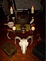 A witchcraft altar.