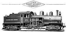 ライマのカタログからの絵 – クラス B 70-ショートトン (s/n 2982 of 1918) – フェアチャイルド スティール 170 後に Tennessee Coal, Iron and Railroad 170になった。