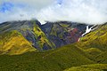 Ladeiras do monte Taranaki.