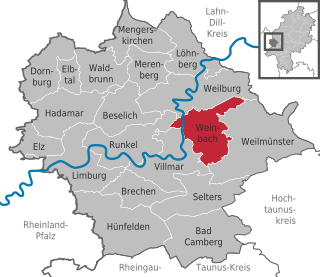 <span class="mw-page-title-main">Weinbach</span> Municipality in Hesse, Germany