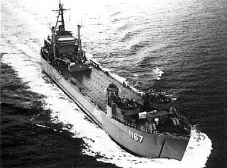 USS <i>Westchester County</i> (LST-1167) US Navy tank landing ship built in 1952