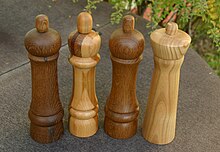 Modern spindle turning Woodturning-15-Peppermills-gje.jpg