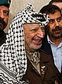 Yasser Arafat op 14 april 2002 overleden op 11 november 2004