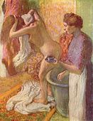 Edgar Degas, 'Etter badet', ca. 1890.