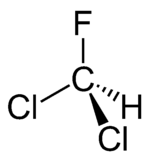 Struktur von Dichlorfluormethan