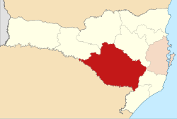 Mapa da área da diocese