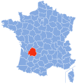 Location in France