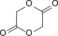 Strukturformel von 1,4-Dioxan-2,5-dion