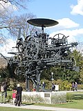 Tinguely, Heureka, 1972–73; scrap metal components