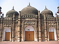 Image 39The Khan Mohammad Mridha Mosque on Lalbagh road is situated less than half a kilometre west of the Lalbagh Fort, in an area called Atish Khana in old Dhaka. Two Persian inscriptions, one over the central archway and the other over the central Mihrab, speak of its construction during 1704–05 AD. Photo Credit: Ragib Hasan