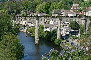 <span class="mw-page-title-main">Knaresborough Viaduct</span> Railway viaduct in North Yorkshire, England