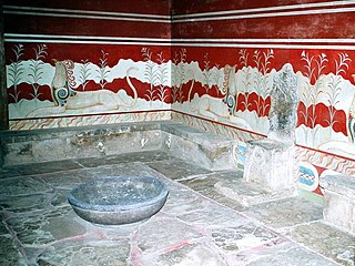 <span class="mw-page-title-main">Throne Room, Knossos</span> Historic site in Knossos